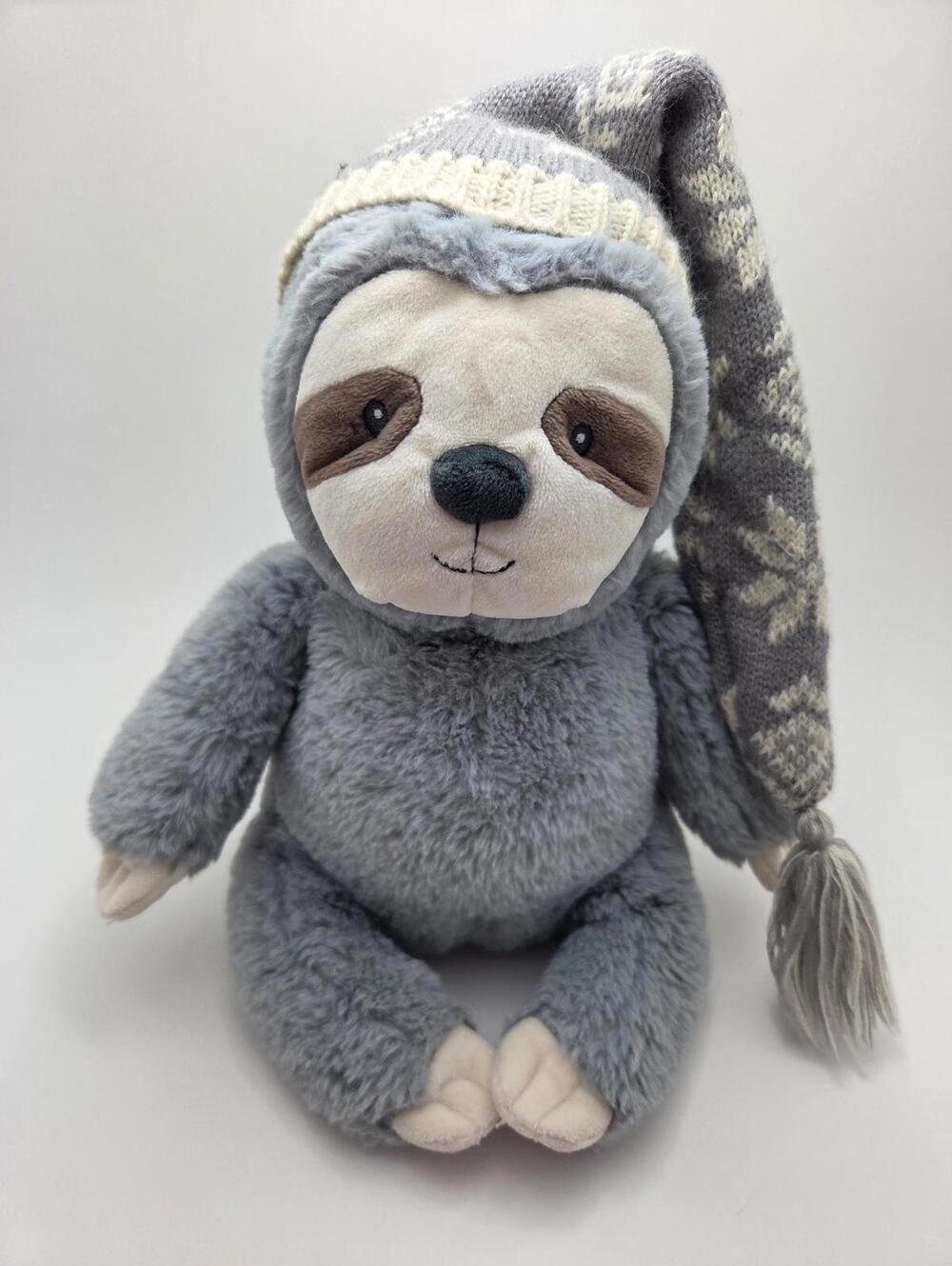 Baby Gund Sloth with Hat, Soft Sloth Plush! Vintage Collectible (12 inch)